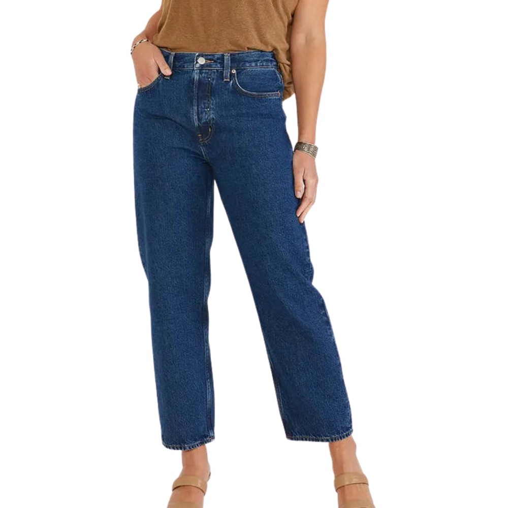 Etica Jeans Womens Size 29 Blue Tyler Vintage Straight High Rise Denim‎ Cotton